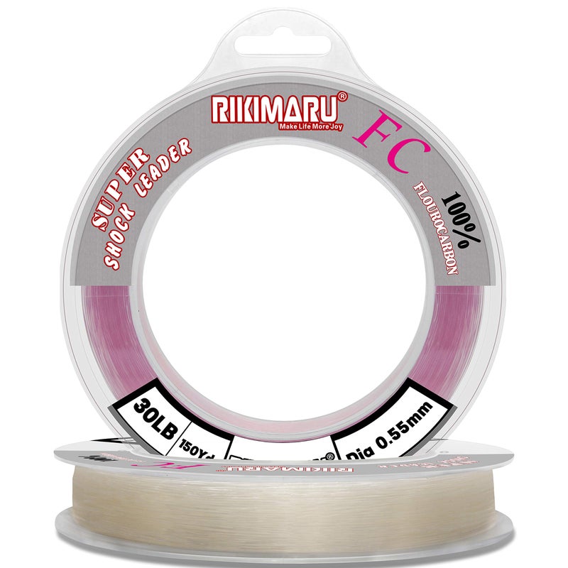 RIKIMARU FC 100% Fluorocarbon (Clear, 50Yards-40LB) - Image 1